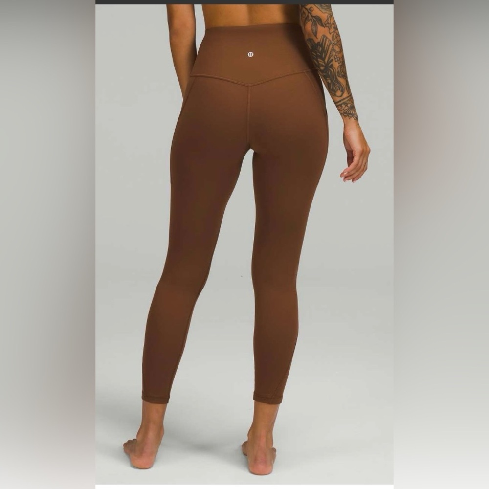Lululemon Roasted Brown Align HR Women's Leggings with Pockets-25"